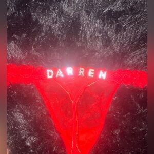 Red Lace Thong - Women's Intimates